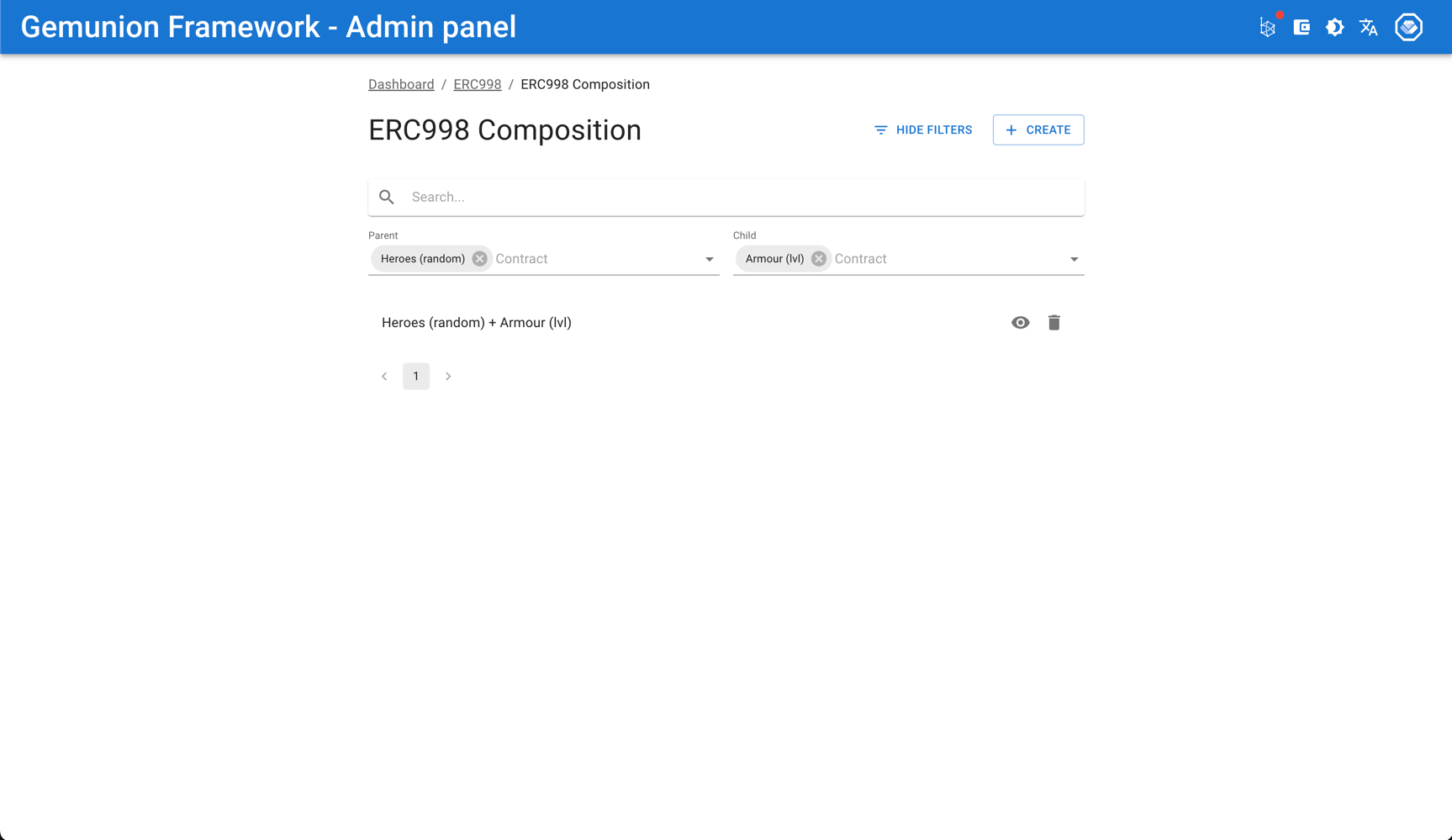 ERC998 composition search